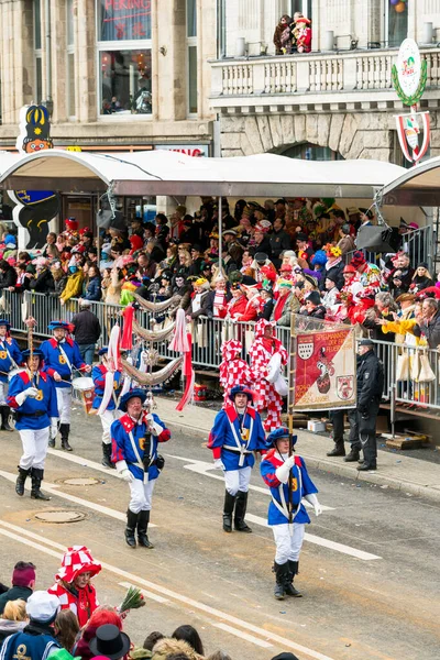 Köln Februar Menschen Beim Karneval Köln Februar 2018 Der Kölner — Stockfoto