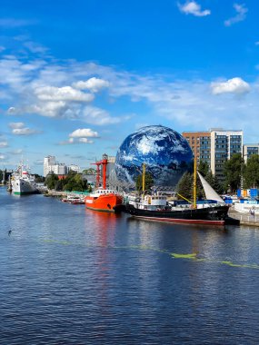 KALININGRAD, Rusya. Pregolya Nehri kıyısında Dünya Okyanusu Müzesi 'nin sergisi. 
