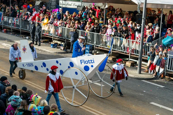 Keulen Duitsland Februari Mensen Een Carnaval Keulen Duitsland Februari 2018 — Stockfoto