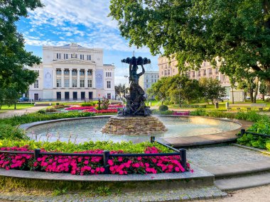 RIGA, LATVIA . Letonya ulusal opera ve balesi