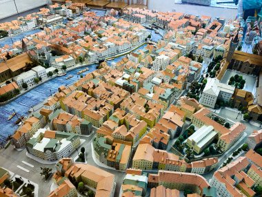 KALININGRAD, RUSSIA Kaliningrad şehrinin tarihi modeli
