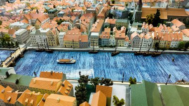 KALININGRAD, RUSSIA Kaliningrad şehrinin tarihi modeli