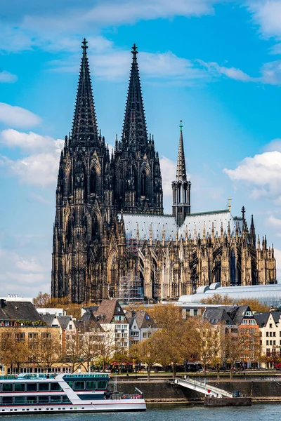 Deutschland Köln Blick Auf Die Stadt Mit Dem Rhein — Stockfoto