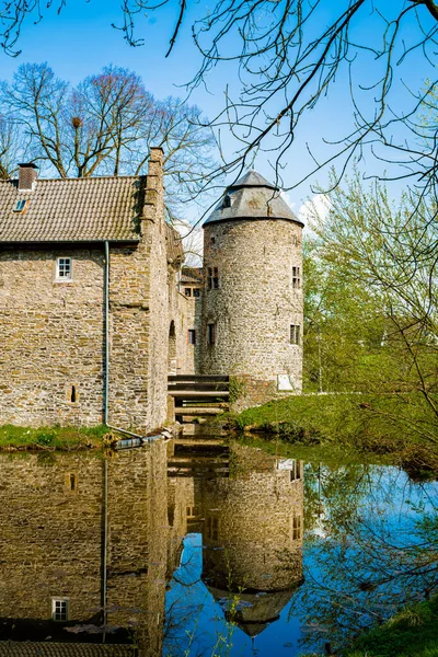 Castillo Agua Medieval Ratingen Cerca Düsseldorf Alemania — Foto de Stock