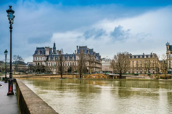 Vista Sulla Strada Nel Centro Storico Parigi Francia — Foto Stock