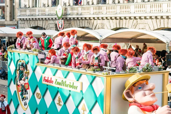 Kolonia Niemcy Lutego 2018 Parada Rosenmontag Różany Poniedziałek Ponad Milion — Zdjęcie stockowe