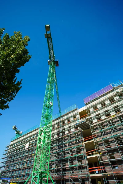 Complex Apartment Buildings Construction — Stock Photo, Image