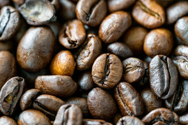 Coffee Beans Toasted Coffe Beans Texture — Stock Photo, Image