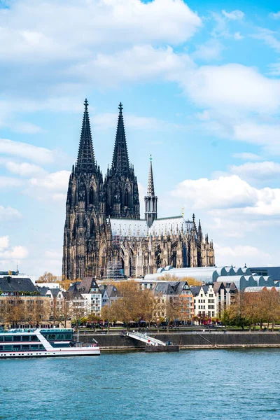 Deutschland Köln Blick Auf Die Stadt Mit Dem Rhein — Stockfoto