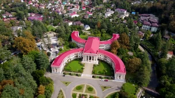 Sotchi Russie Bâtiment Hôpital Balnéothérapie Matsesta Station Thermale Matsesta Vue — Video