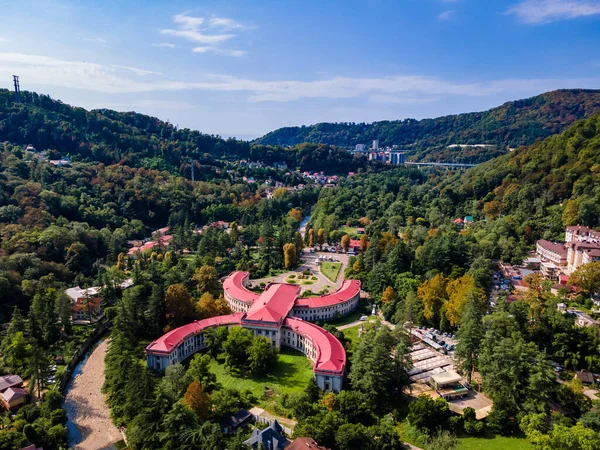 Building Balneotherapy Hospital Matsesta Health Resort Matsesta Aerial View — Stock Photo, Image