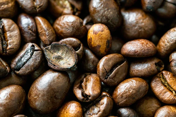 Coffee Beans Toasted Coffe Beans Texture — Stock Photo, Image