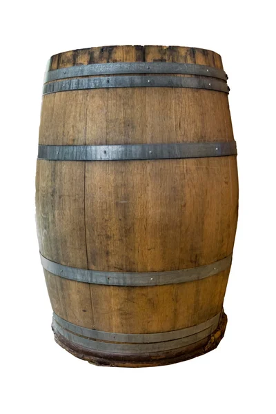 Wooden Barrel.  Barrel made of wood. isolated on a white backgro Royalty Free Stock Photos