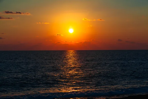 Sea Sunset. Belo pôr do sol — Fotografia de Stock