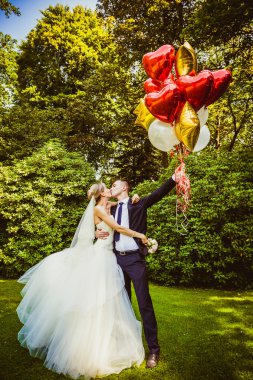 evlilik çift Balonlu