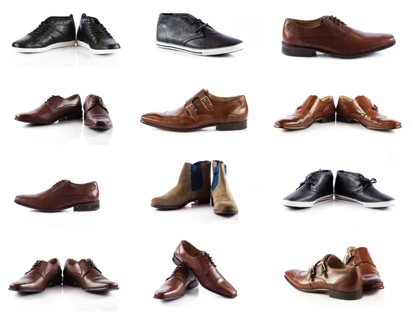 Manliga skor samling. — Stockfoto
