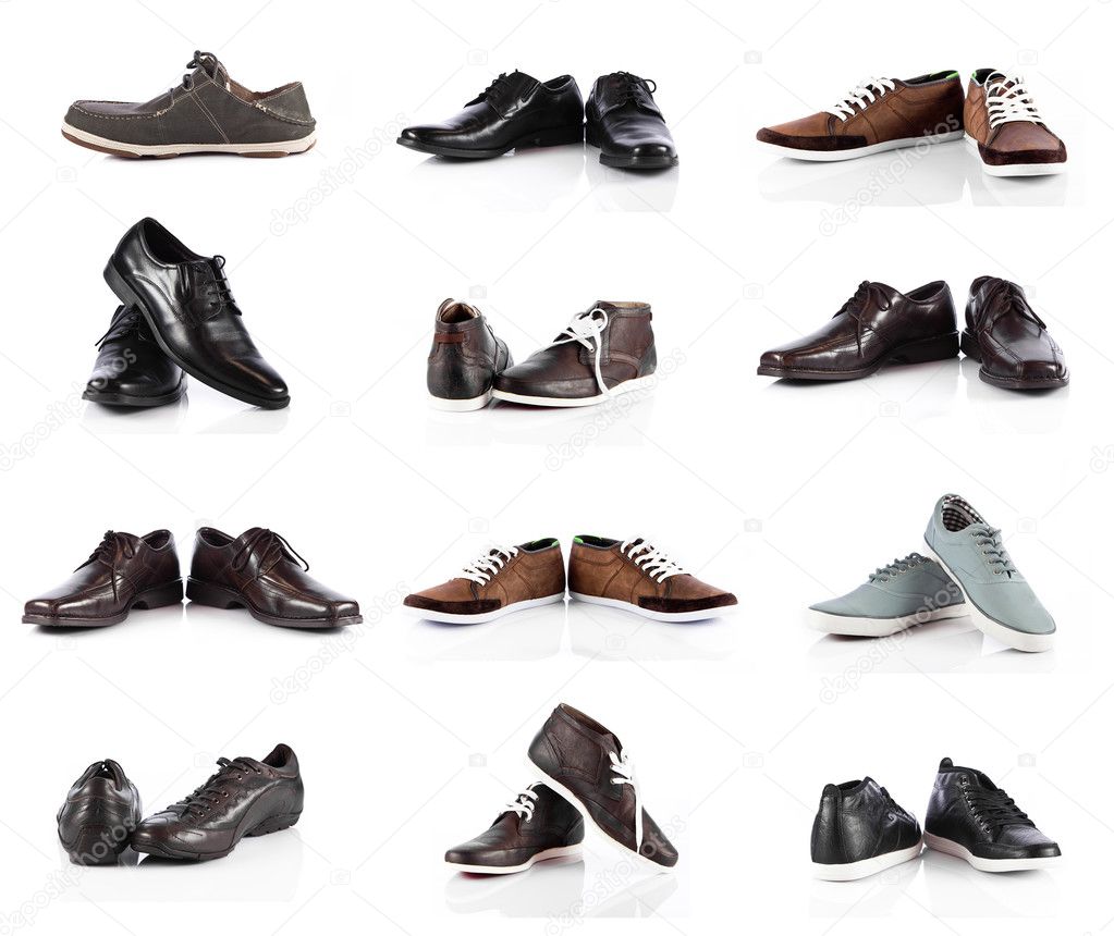 Shoes on  white background