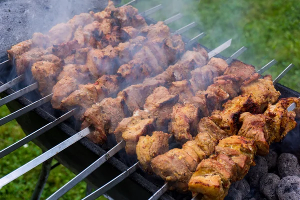 Carne grelhada de churrasco do caucasus — Fotografia de Stock