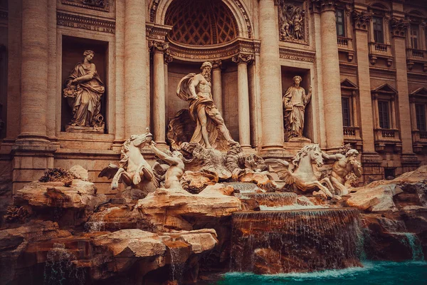 Fontanna di Trevi w Rzymie — Zdjęcie stockowe