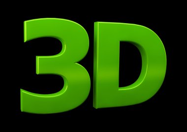 3D logo yeşil