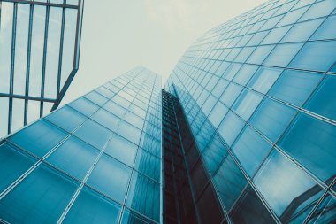 Mavi gökdelenin cephe