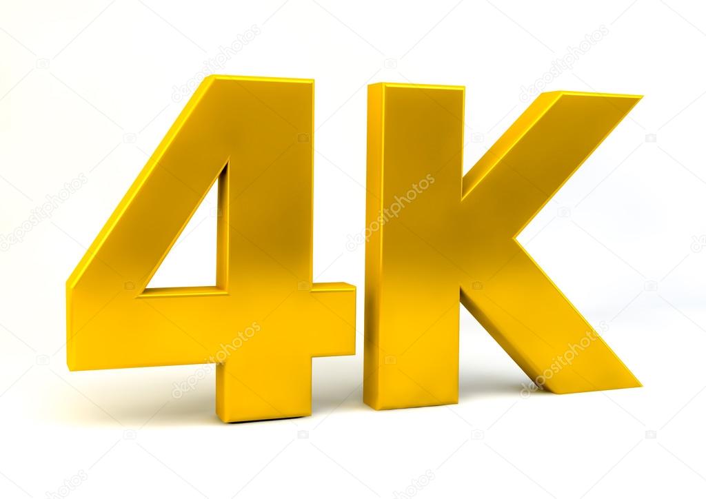 4K logo icon