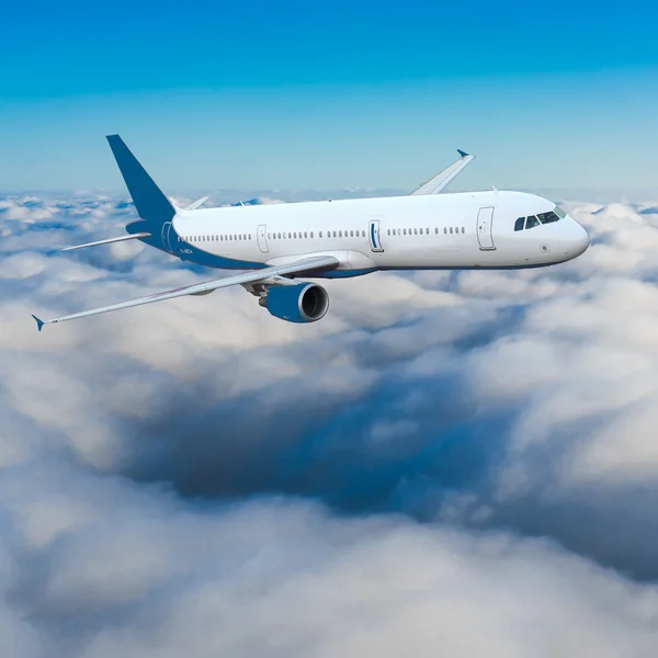 飛んでいる旅客機 — ストック写真