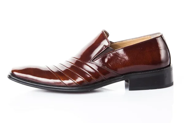 Brown leather  shoe — Stockfoto