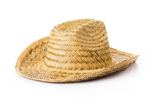 Krásný slaměný klobouk — Stock fotografie