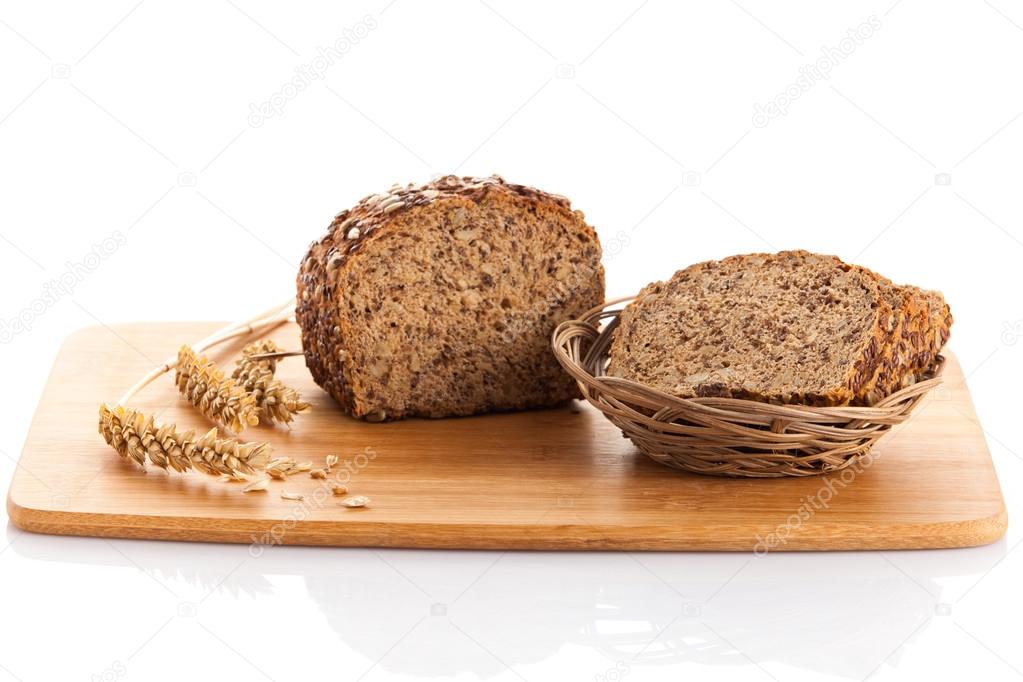 Slices of fresh bread