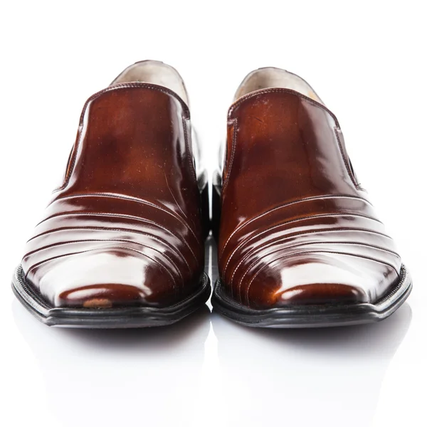 Zapatos de cuero marrón —  Fotos de Stock