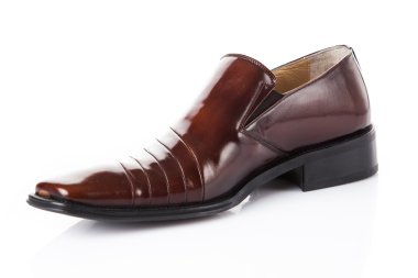 Brown leather  shoe