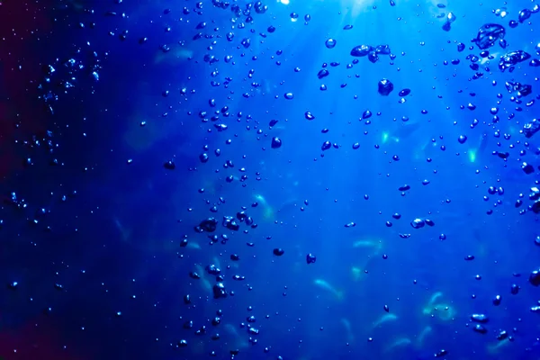 Víz és a levegő buborékok — Stock Fotó