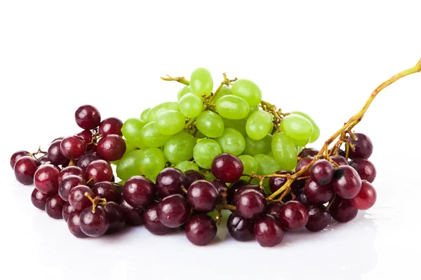 Rosa und grüne Trauben — Stockfoto