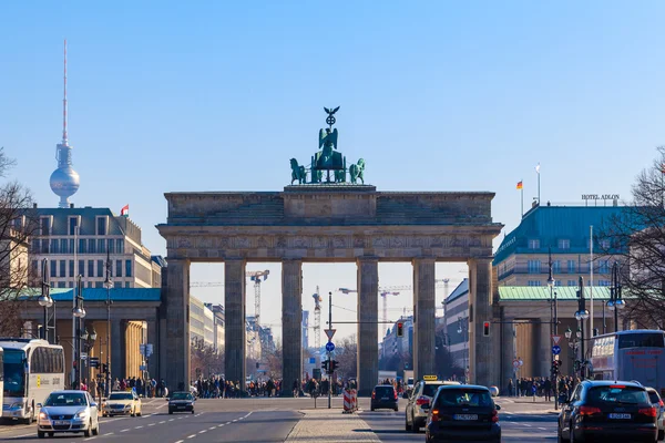 Puerta de Brandeburgo en Berlín — Foto de Stock