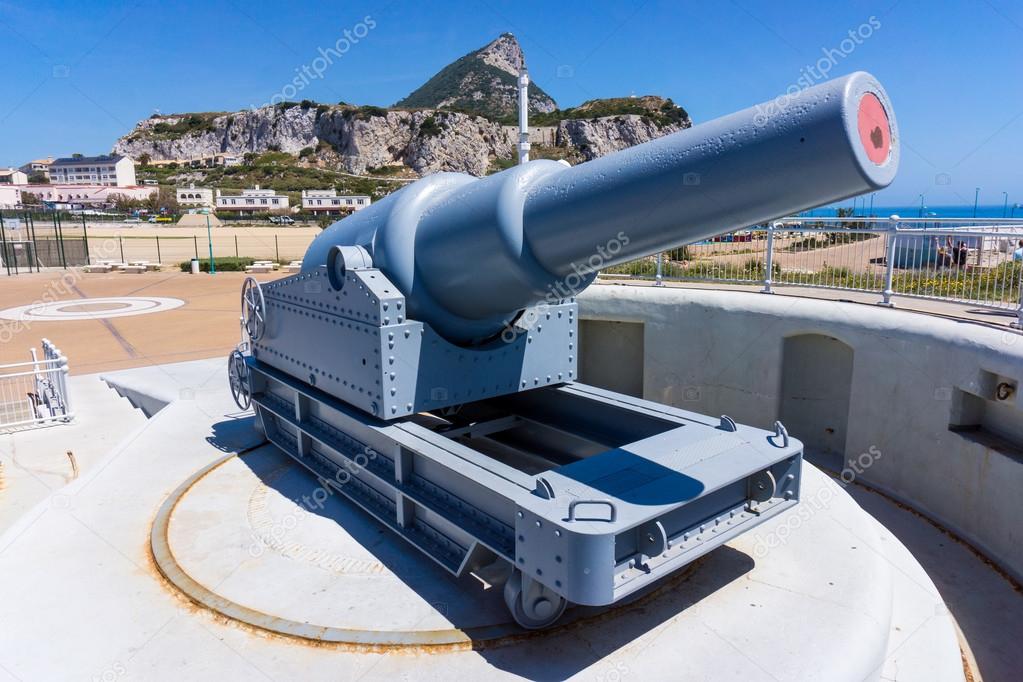 Exhibit guns in Gibraltar