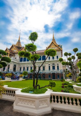Tapınak ve turistler, Bangkok'un Grand Palace