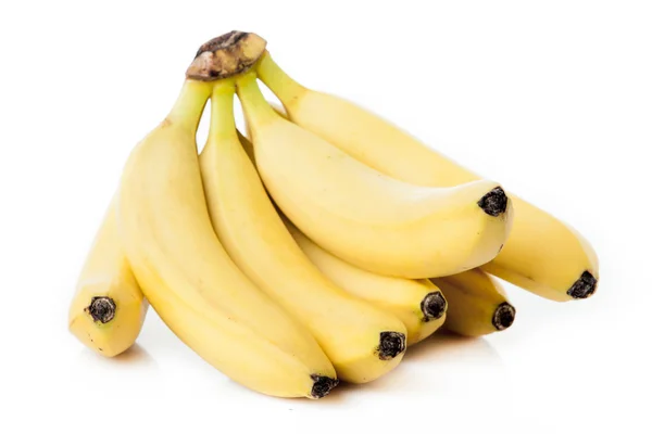 Bando de bananas em branco — Fotografia de Stock