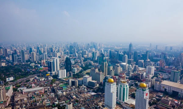 Ovansida av sathorn område — Stockfoto