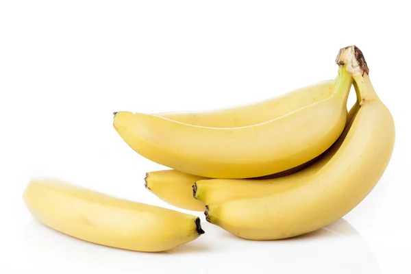 Bando de bananas em branco — Fotografia de Stock