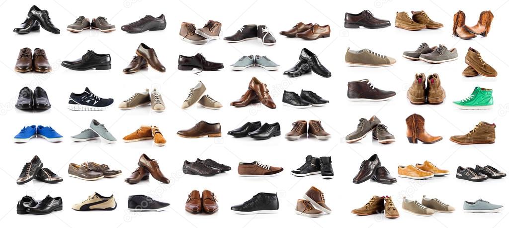 Collection of male shoes