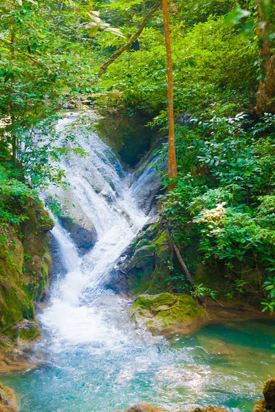 Deep forest Waterfall. — Stock Photo, Image