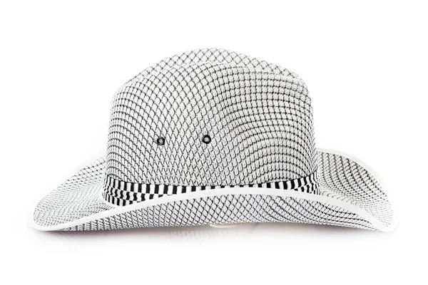 Szary kapelusz słomkowy — Zdjęcie stockowe