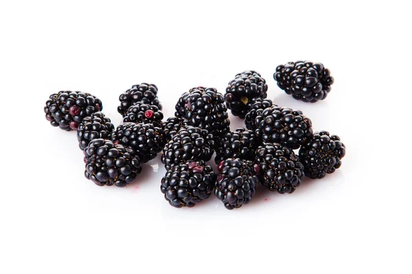 Pile of organic blackberries — Stock Photo, Image