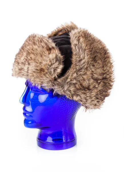 Fur hat for winter weather. — Stock Photo, Image