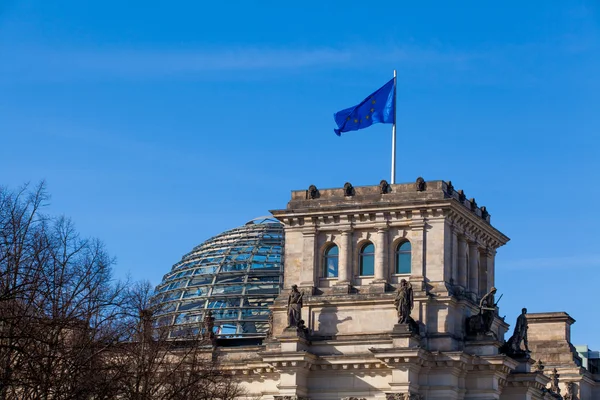 Blue Flag of Europe — Stock Photo, Image