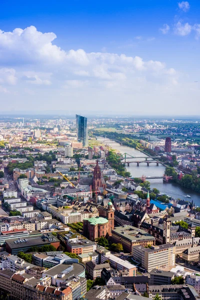 Frankfurt z Maintower we Frankfurcie nad Menem — Zdjęcie stockowe