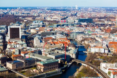 Berlin Hava görünümünü. Berlin Panoraması.