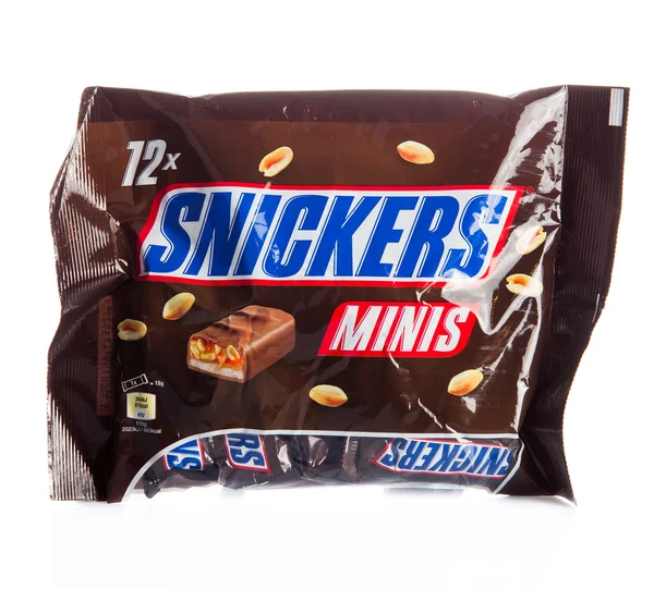 Μπαρ snickers σοκολάτας — Φωτογραφία Αρχείου