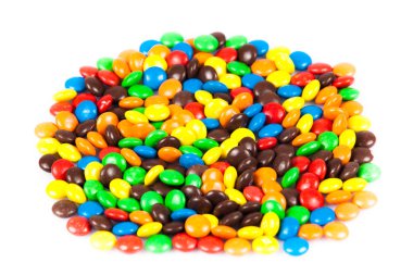 parlak renkli şekerler